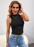 SLIM-FIT SLEEVELESS VEST TOP