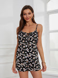 FASHION SLING SHORTS SEXY LADY TWO-PIECE SUIT