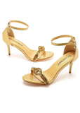 THIN-HEELED CRYSTAL DIAMOND WEDDING SHOES SANDALS