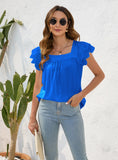 LOOSE ROUND NECK SHORT SLEEVE CASUAL T-SHIRT