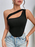 SLIM IRREGULAR HEM VEST TOP