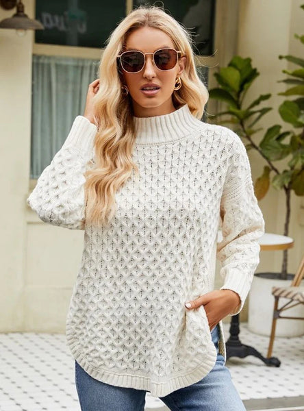 CASUAL WOMEN LOOSE CASUAL KNITTED SWEATER