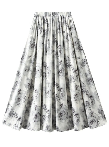 CHINESE STYLE PRINTED SKIRT