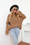 FASHION LARGE-SIZE PULLOVER KNITTED SWEATER