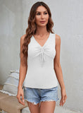 SEXY V-NECK SLIM SLEEVELESS VEST TOP