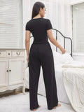 FASHION SHORT-SLEEVED TROUSERS LEISURE SUIT