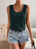 U-NECK SLEEVELESS CASUAL VEST