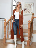 CLASSY TWIST POCKET EXTENDED CARDIGAN SWEATER