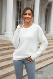 Solid Color Pullover Sweater