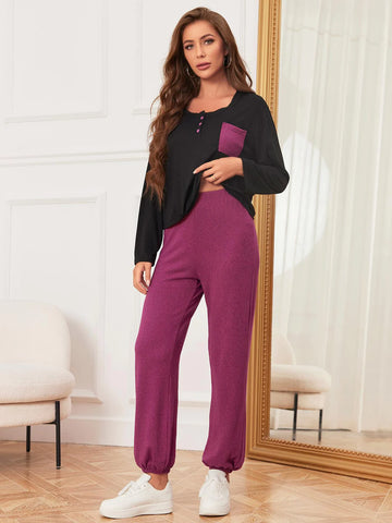 FASHION WOMEN'S CASUAL LONG-SLEEVED PAJAMAS SUIT