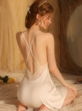 SEXY LOTUS LEAF COMFORTABLE SUSPENDER NIGHTDRESS SUIT
