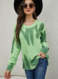 FASHION PRINTING LONG-SLEEVED ROUND NECK LOOSE SWEATER