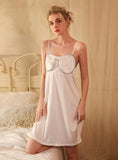 FASHION SATIN ICE SILK SUSPENDER NIGHTDRESS