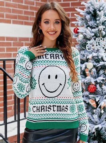 FASHION CHRISTMAS PULLOVER KNITTED SWEATER