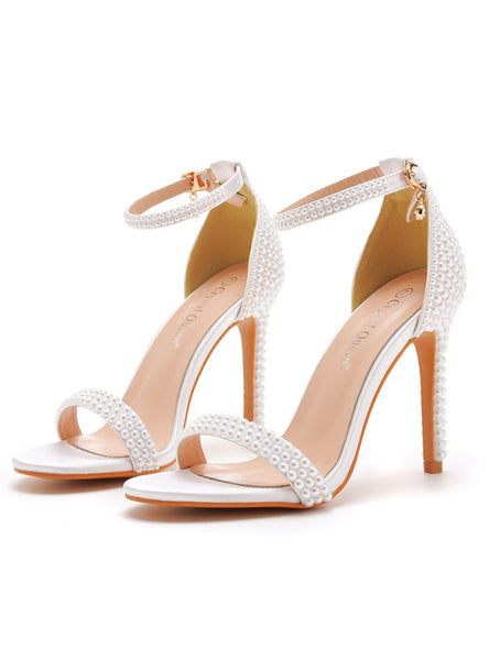 PEARL STILETTO BRIDAL SANDALS