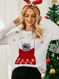 STYLISH CHRISTMAS JACQUARD KNITWEAR EMBROIDERED SWEATER