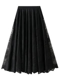 WOMEN SUMMER LACE GAUZE SKIRT