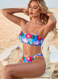 SLING SEXY BACKLESS PRINT BIKINI