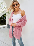 FASHION LARGE SIZE KNITTED CARDIGAN SWEATER COAT