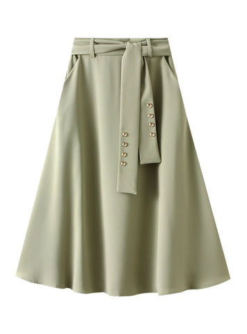 HIGH WAIST MEDIUM TO LONG SLIM SKIRT