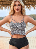 LEOPARD PRINT HIGH WAIST BIKINI