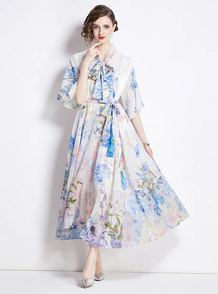 LOOSE PRINTED OVERSIZED DRESS