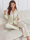 FASHION LONG-SLEEVED HOUSEHOLD CLOTHES SUIT PAJAMAS
