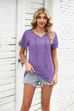 V-NECK LOOSE PULLOVER T-SHIRT