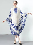 LOOSE PRINT PLEATED DRESS