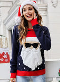 FASHION CHRISTMAS ROUND NECK PULLOVER LOOSE SWEATER