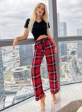 FASHION SUMMER SHORT-SLEEVED TROUSERS PAJAMAS SUIT
