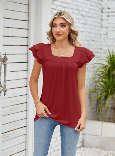 SOLID COLOR SHORT-SLEEVED T-SHIRT