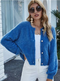CASUAL LONG SLEEVE KNITTED CARDIGAN LOOSE SWEATER COAT