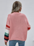 STYLISH RAINBOW PULLOVER LOSSE SWEATER