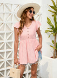 LOOSE CASUAL V-NECK SHORT SLEEVE T-SHIRT