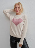 FASHION WOMEN LOVE SIMPLE FASHION SWEATER