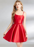 SLIM WAIST SUSPENDER DRESS