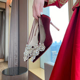 POINTED STILETTO HEELS WEDDING SHOES