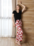 FASHION SHORT-SLEEVED TROUSERS PAJAMAS SUIT