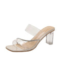 WOMEN WORD TRANSPARENT SANDALS SLIPPER
