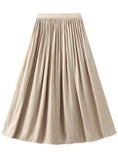 HIGH WAIST AND SLIM PLEATED SKIRT