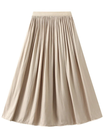 HIGH WAIST AND SLIM PLEATED SKIRT