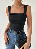 SEXY SLIM SLEEVELESS KNITTED ELASTIC VEST