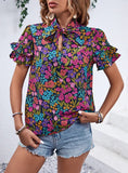 PRINTED NATIONAL STYLE SHIRT