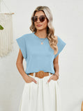 ROUND NECK LOOSE SHORT SLEEVE T-SHIRT