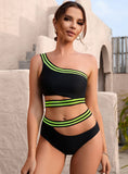 SEXY ONE SHOULDER TWO PIECE BIKINI