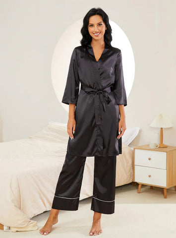 FASHION SEXY SUSPENDERS NIGHTGOWN THREE-PIECE SUIT