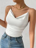 SLIM KNIT HIGH ELASTIC SUSPENDER TOP