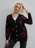 FASHION LOVE CONTRASTING STREET CARDIGAN SWEATER