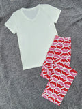 FASHION LONG-SLEEVED TROUSERS TWO-PIECE PAJAMAS